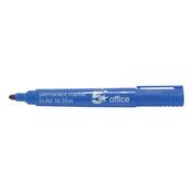5 Star Permanent Marker Bullet Tip Xylene/Toluene-free Smear Proof 2mm Line Blue (Pack of 12) 296085
