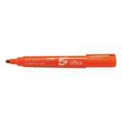 5 Star Permanent Marker Bullet Tip Xylene/Toluene-free Smear Proof 2mm Line Red (Pack of 12) 296093