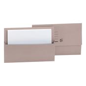5 Star Recycled Half Flap Document Wallet Foolscap 250gsm Capacity 32mm Buff (Pack of 50) 297315