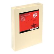 5 Star A4 Coloured Copier Paper Multifunctional 80gsm Light Cream Ream-Wrapped (Pack of 500) 297609