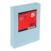 5 Star A4 Coloured Copier Paper Multifunctional 80gsm Light Blue Ream-Wrapped (Pack of 500) 297625