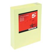 5 Star A4 Coloured Copier Paper Multifunctional 80gsm Light Yellow Ream-Wrapped (Pack of 500) 297641