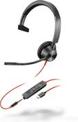 Poly Blackwire 3315 Monaural USB-C/A +3.5mm Headset 8X217AA