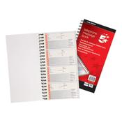 5 Star Telephone Message Book Wirebound Carbonless 320 Notes 80 Pages 275x150mm 356335