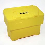 Salt and Grit Bin with Optional Locking Yellow 115L 394669
