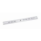 5 Star Ruler Plastic Metric and Imperial Markings 300mm Clear (Pack of 10) 397867