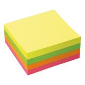 5 Star Re-move Sticky Notes Block Repositionable 400 Sheets 76x76mm Neon Rainbow 397980