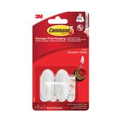 3M Command Small Oval Hooks with Command Adhesive Strips 17082 image