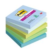 Post-it Super Sticky Oasis Colour 76x76mm 90Sh Pack of 5 654-5SS-OAS
