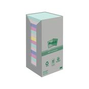 Post-it Recycled Notes Asst Colour 76x76mm 100 Pack of 16 654-1RPTN image
