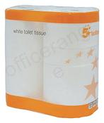 5 Star Toilet Tissue White 200mm Sheet Per Roll (Pack of 36) 4107783