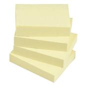 5 Star Re-move Sticky Notes Repositionable 38x51mm Yellow (Pack of 12) 552250