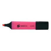 5 Star Highlighter Chisel Tip 1-5mm Line Pink (Pack of 12) 552919