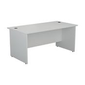 Jemini Rectangular Panel End Desk 1600x800x730mm White KF804499
