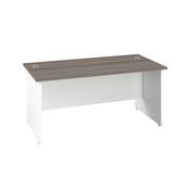 Jemini Rectangular Panel End Desk 1800x800x730mm Grey Oak KF804833