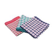 MyCafe Tea Towels 480x710mm Assorted Check Design (Pack of 10) CPD02228