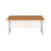 Jemini Rectangular Panel End Desk 1400x800x730mm Nova Oak KF804727