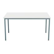 5 Star Modara Multipurpose Table 1500x800x730mm White/Silver KF79852 image