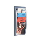 Fast Paper Quick Fit System Wall Display 4xA4 Silver 4061.35