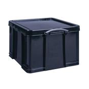 Really Useful 42 Litre Recycled Plastic Storage Box Black 42BKR