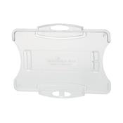 Durable Security Pass Plastic ID Card Holders for Lanyards Clear (Pack of 10) 891819