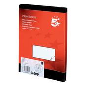 5 Star Office Addressing Labels Inkjet 63.5x38.1mm White (Pack of 2100 labels - 21 Labels per Sheet)