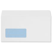 5 Star DL Window Wallet Envelope Peel and Seal 100gsm 220x110mm White (Pack of 500) 906608