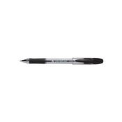 5 Star Rubber Grip Ball Pen Medium 1mm Tip 0.5mm Line Black (Pack of 12) 908323