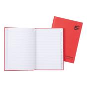 5 Star Casebound Notebook Ruled and Indexed 192 Pages A5 70gsm Red (Pack of 5) 912904