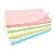 5 Star Re-Move Sticky Notes Repositionable 76x127mm Assorted Pastel (Pack of 12) 912963