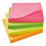 5 Star Re-Move Notes Repositionable 76x76mm Assorted Neon (Pack of 12) 912971