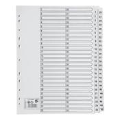 5 Star Index 1-50 Multipunched Mylar-reinforced Strip Tabs 160gsm A4 White 913403