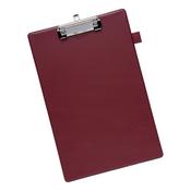 5 Star Standard Clipboard with PVC Cover Foolscap Dark Red 913659