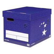 5 Star Elite Superstrong Archive Storage Box with Lid 313x415x326mm Blue (Pack of 10) 924650