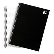 5 Star Wirebound Notebook Ruled 80gsm 140 Page A4 Black (Pack of 5) 930264