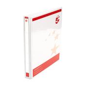 5 Star 4D-Ring Presentation Ring Binder A4 Polypropylene 16mm White (Pack of 10) 933004