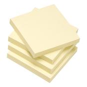 5 Star Recycled Re-move Sticky Notes Repositionable 76x76mm Yellow (Pack of 12) 934180