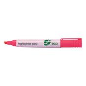 5 Star Highlighter Chisel Tip 1-5mm Line Pink (Pack of 10) 938047