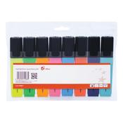 5 Star Highlighter Chisel Tip 1-5mm Line Assorted (Pack of 8) 938627