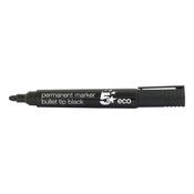 5 Star Permanent Marker Bullet Tip 2-5mm Line Black (Pack of 10) 938632