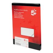 5 Star Multipurpose Labels Laser Copier Inkjet 99x57mm White (Pack of 1000 lebales - 10 Labels per Sheet)