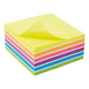5 Star Sticky Notes Repositionable Note Cube 400 Sheets 76x76mm Assorted Rainbow 940554