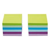 5 Star Sticky Notes Repositionable 76x76mm Neon/Pastel (Pack of 12) 940562