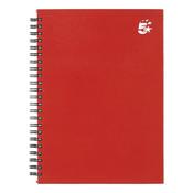 5 Star Wirebound Hardback Notebook Ruled A5 140 Page Berry (Pack of 5) 943445