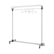 Alba Garment Coat Rack with Brakes Metal 1530x540x1715mm PMGROUP3 image