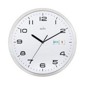 Acctim Supervisor Wall Clock 320mm Chrome/White 21027