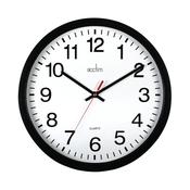 Acctim Controller Silent Sweep Wall Clock 368mm Black 93/704B