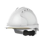 JSP Evo3 White Vented Wheel-Ratchet Safety Helmet image