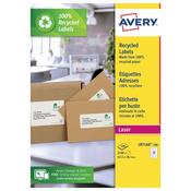 Avery Laser Label Recycled 21 Per Sheet Wht (Pack of 2100) LR7160-100
