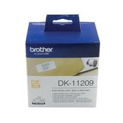 Brother Black on White Paper Small Address Labels (Pack of 800) DK11209 image